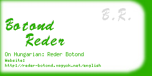 botond reder business card